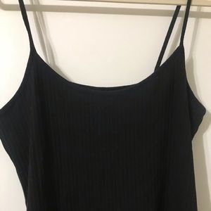 Black slip dress